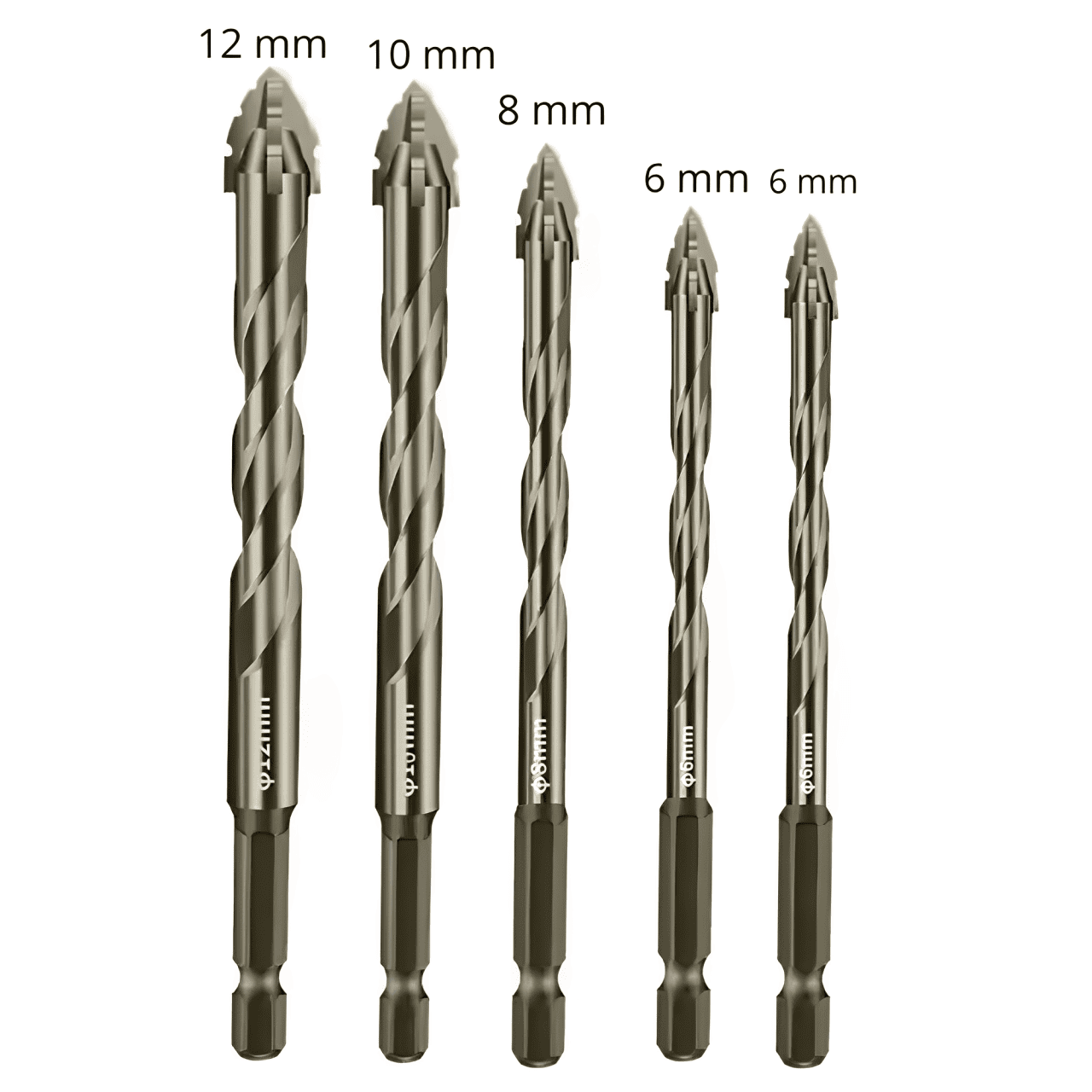 Conjunto 5 Brocas Excêntricas Serrilhadas