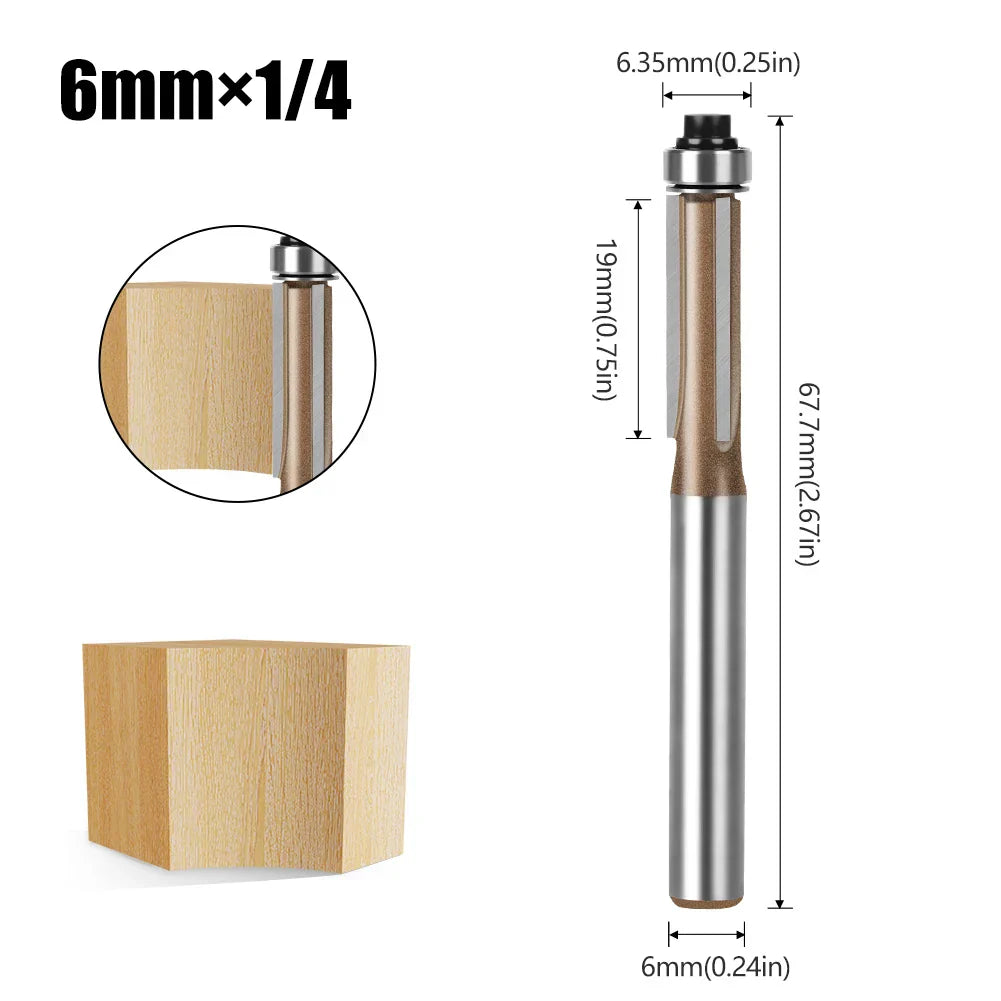 Fresa Reta com Rolamento