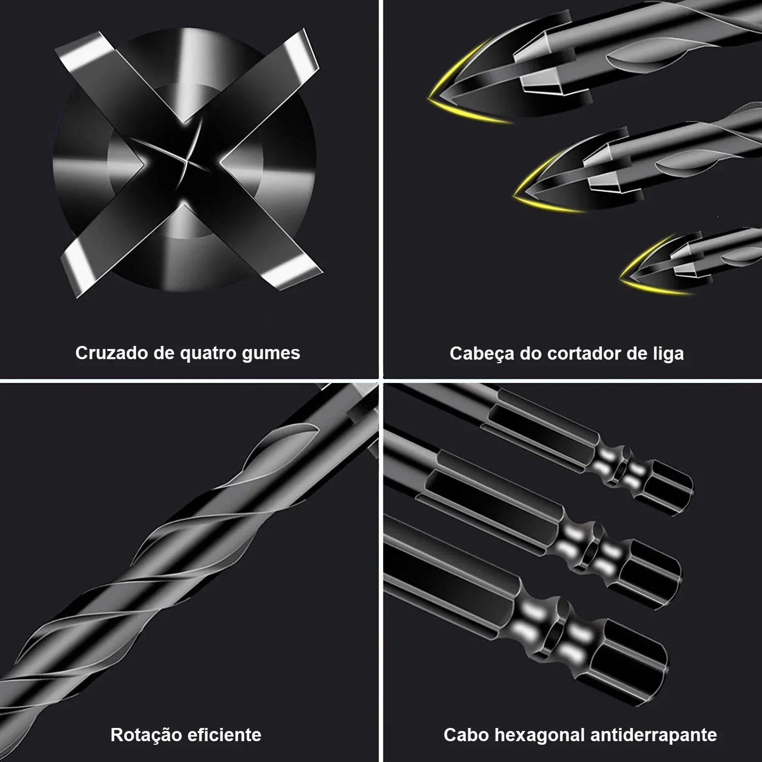 Kit Broca Para Porcelanato e Cerâmica