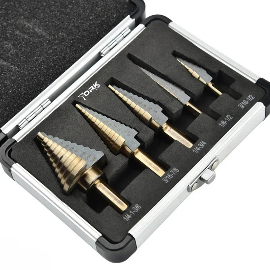 Kit Brocas Escalonadas – Aço Rápido HSS 4241