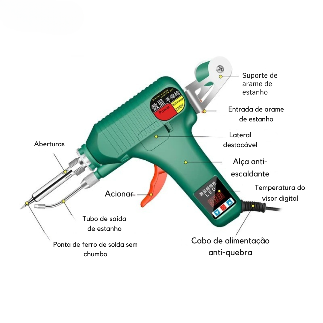 Ferro De Solda Semi-automatico 120w
