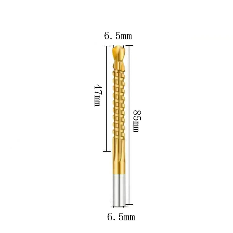 Conjunto de brocas serrilhadas HSS – Kit completo com 6 peças