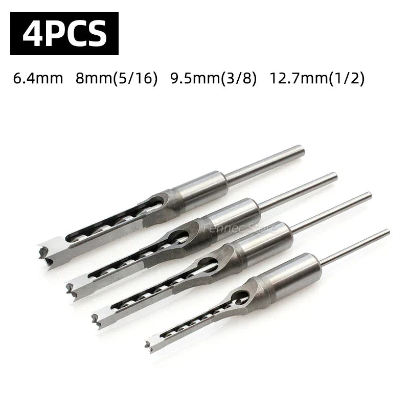 Kit de Brocas Quadrado pra Madeira