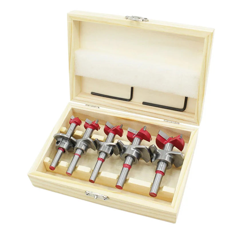 Conjunto de brocas caneco para dobradiças de armário, 5 peças