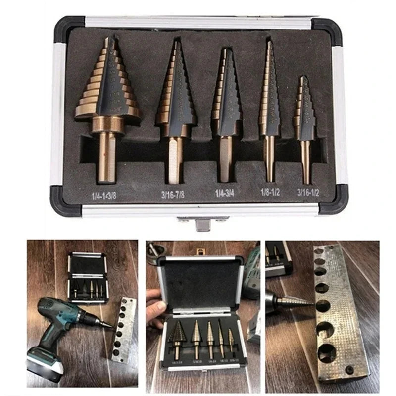 Kit Brocas Escalonadas – Aço Rápido HSS 4241
